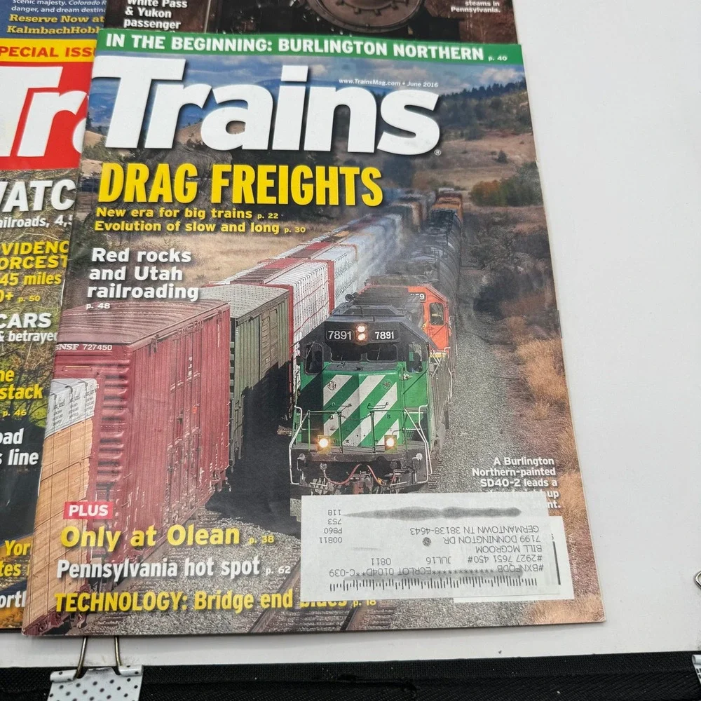 Trains Magazine Full Year 2016 Lot 12 Issues Railroading History Locomotive Rail